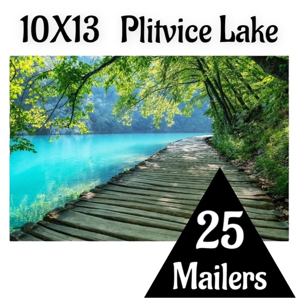 25 10X13 Poly Mailers Plitvice Lakes, Shipping Envelopes Price Firm - Picture 6 of 11